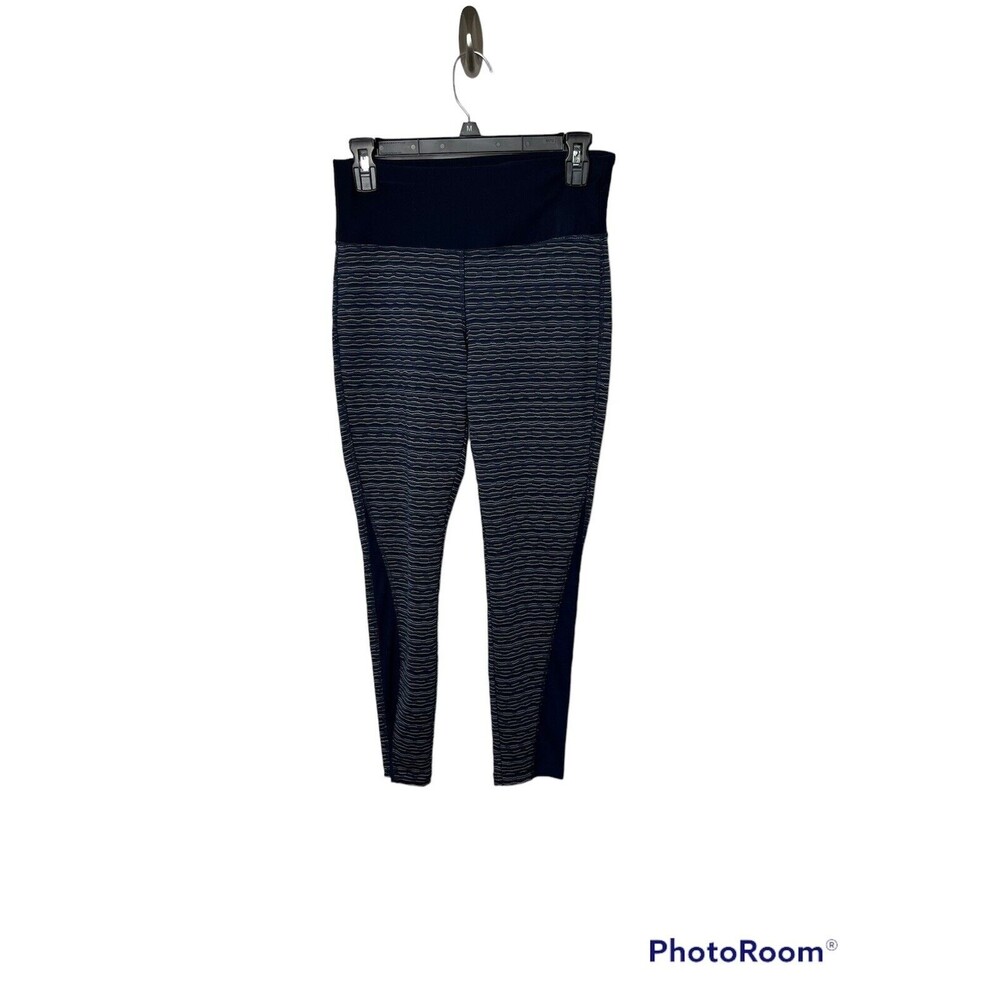 VOGO Athletica Leggings S Capri High Waist Workout Fitness Yoga Pants Blue